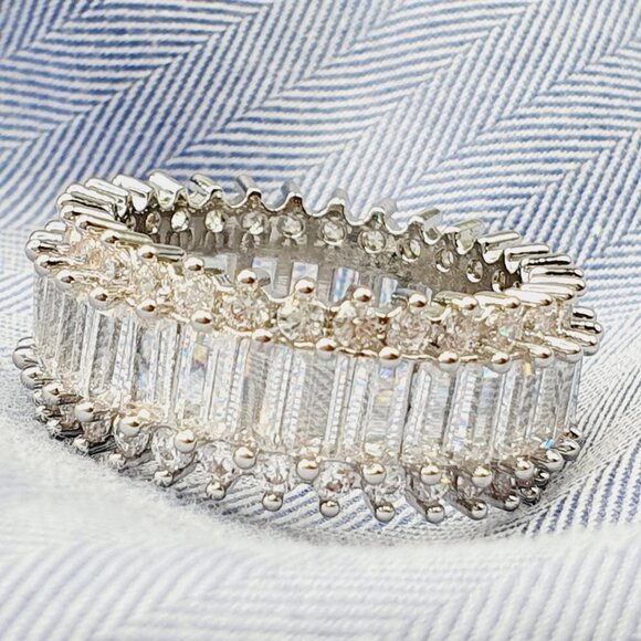 🔥 Fashion Dainty Gems Zircon Beautiful Eternity Rings for Women, EVGG1369 - Picture 14 of 14